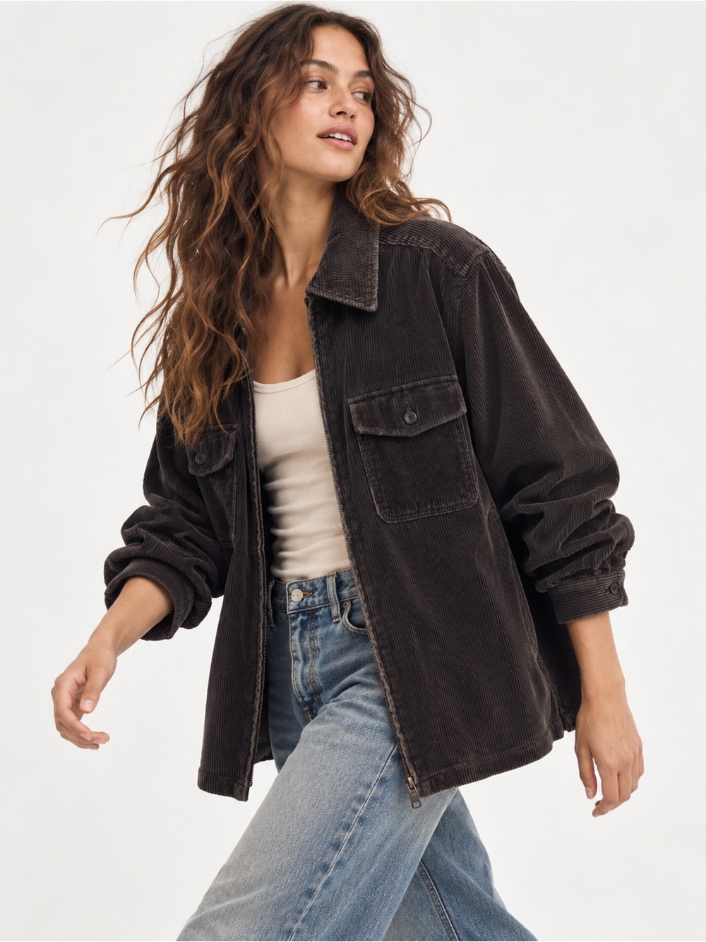 Vintage Tanjay Oversized Corduroy Shacket